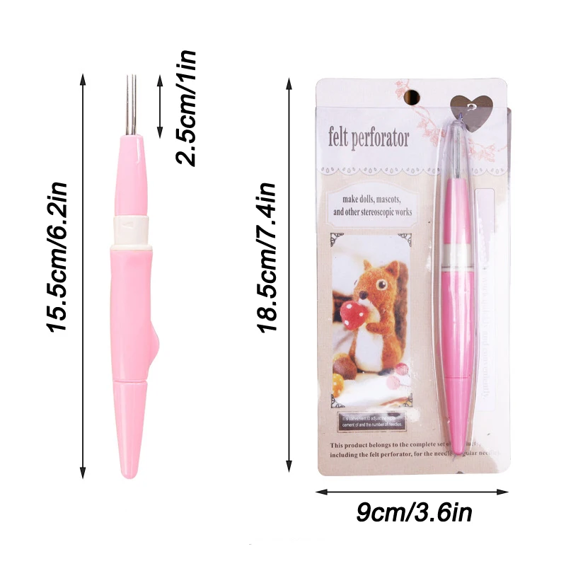 Needle Felt Needle Felt Poke Needle Felt Tool Mini Needle Felt Handle DIY Material Tool Embroidery - 2