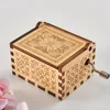 1pcs New Healing Soul Wooden Hand Music Box diy Creative Classical Music box Colored Music Box Merry Christmas 6