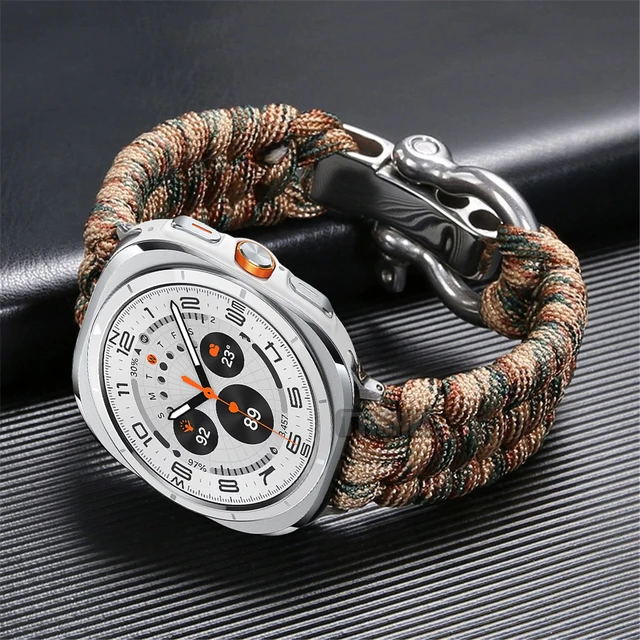 Esportes Corda De Nylon Correa para Samsung Galaxy Watch, Pulseira