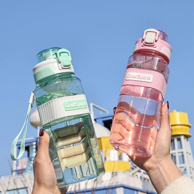 800ML Sports Water Bottle Large Capacity Plastic Cups Leakproof Drinking Bottle Portable Water Cup For Travel Outdoor Drinkware 2
