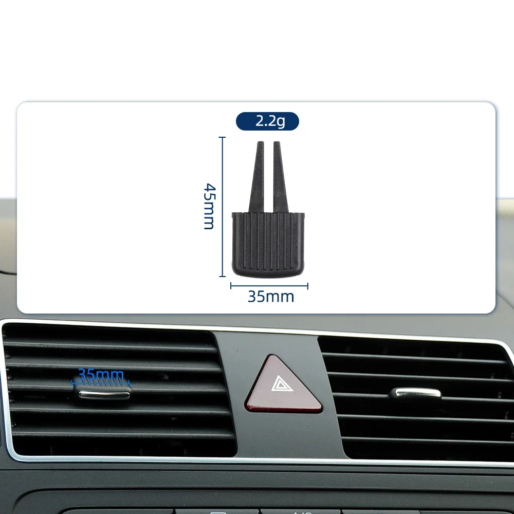 For VW Touran 05-15 Car Left/Right Front Air Conditioning AC Vent Grille Clip Adjustable Slider 1TD819703A-MZ 1TD819728A-MX