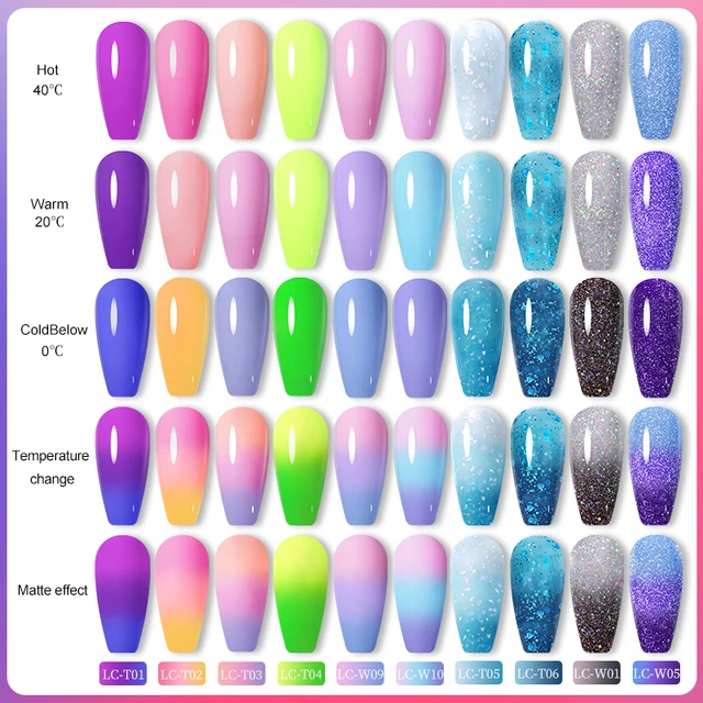 vernis a ongle en Gel thermique à couleurs changeantes