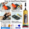 Waterproof Liquid Epoxy Black Glue Phone Speaker Repair Cell Mobile Screen Display Adhesive Zhanlida Fabric Bond Super Sealant 6