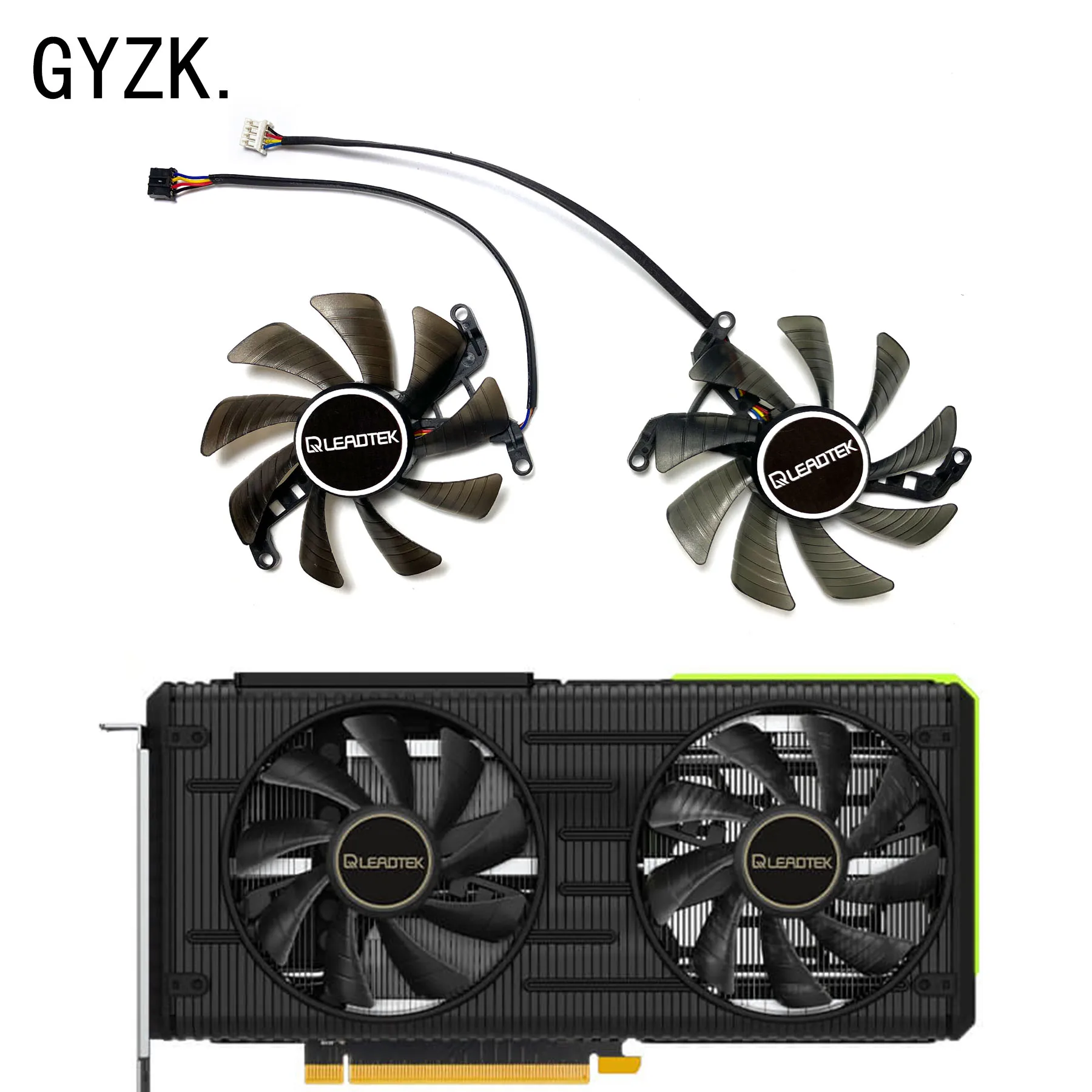 Nuovo Per Leadtek Winfast Rtx3060 3060Ti Gene Es 8G Ventola Di Ricambio Per Scheda Grafica Muslimah