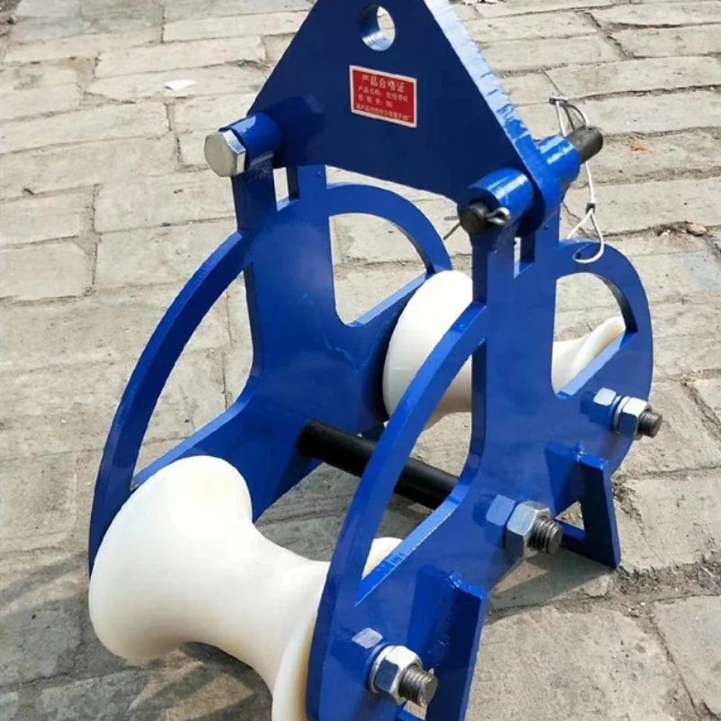 

left and right double wheel front and rear double wheel pulley cable laying pulley cable wire laying turning