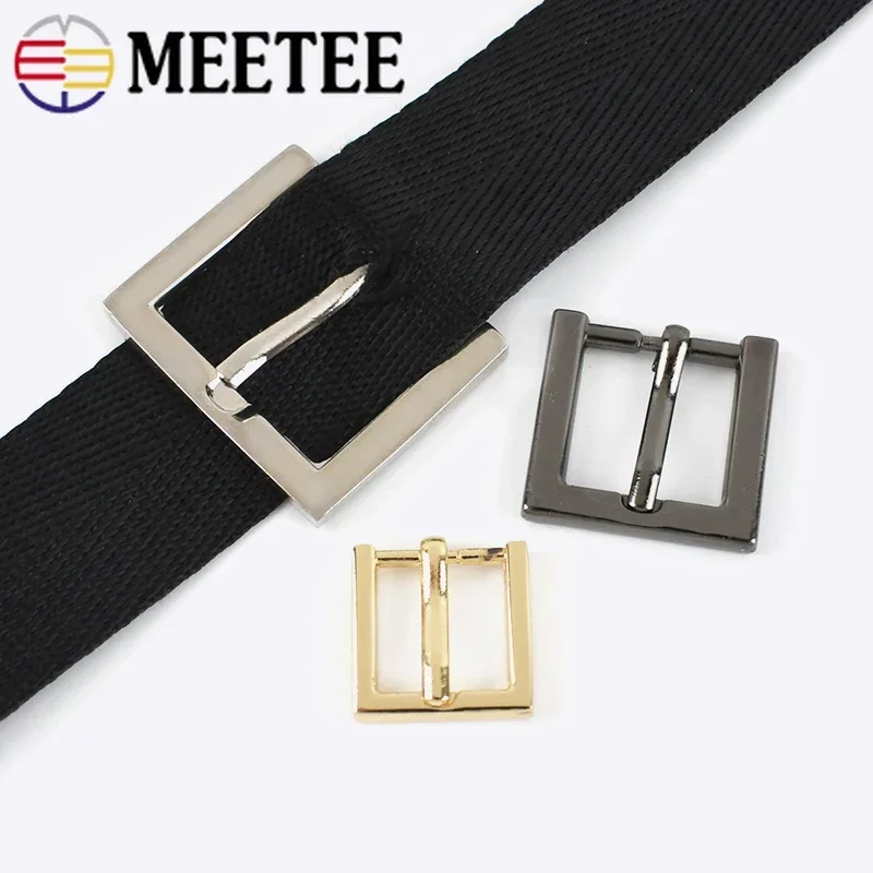 Set of Metal Adjustable Pin Buckles for Luggage Straps and DIY Accessories