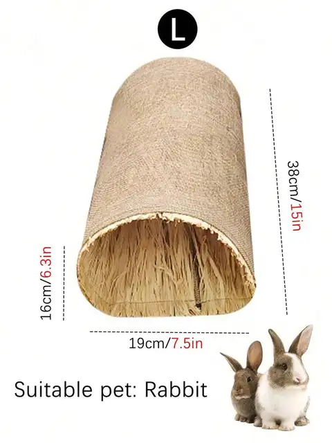 Multi-Functional Foldable Pet Tunnel Arch House For Rabbit Hamster Indoor Outdoor Use