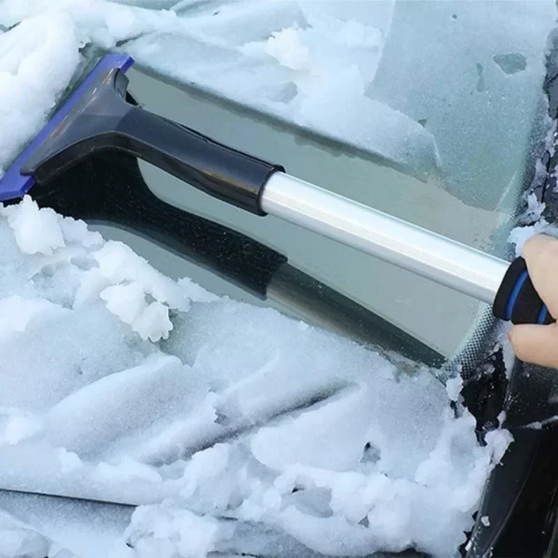 Ice Scraper Snow Brush Car Windshield Telescopic Extra-long Snow Shovel