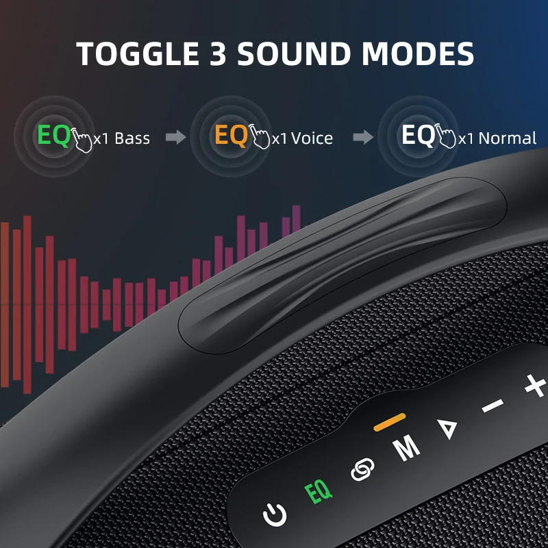 ZEALOT S97 80W Bluetooth Speaker Portable Speaker with Bluetooth 5.2, Portable Handle, 18-Hour Playtime, for Party, Camping 3