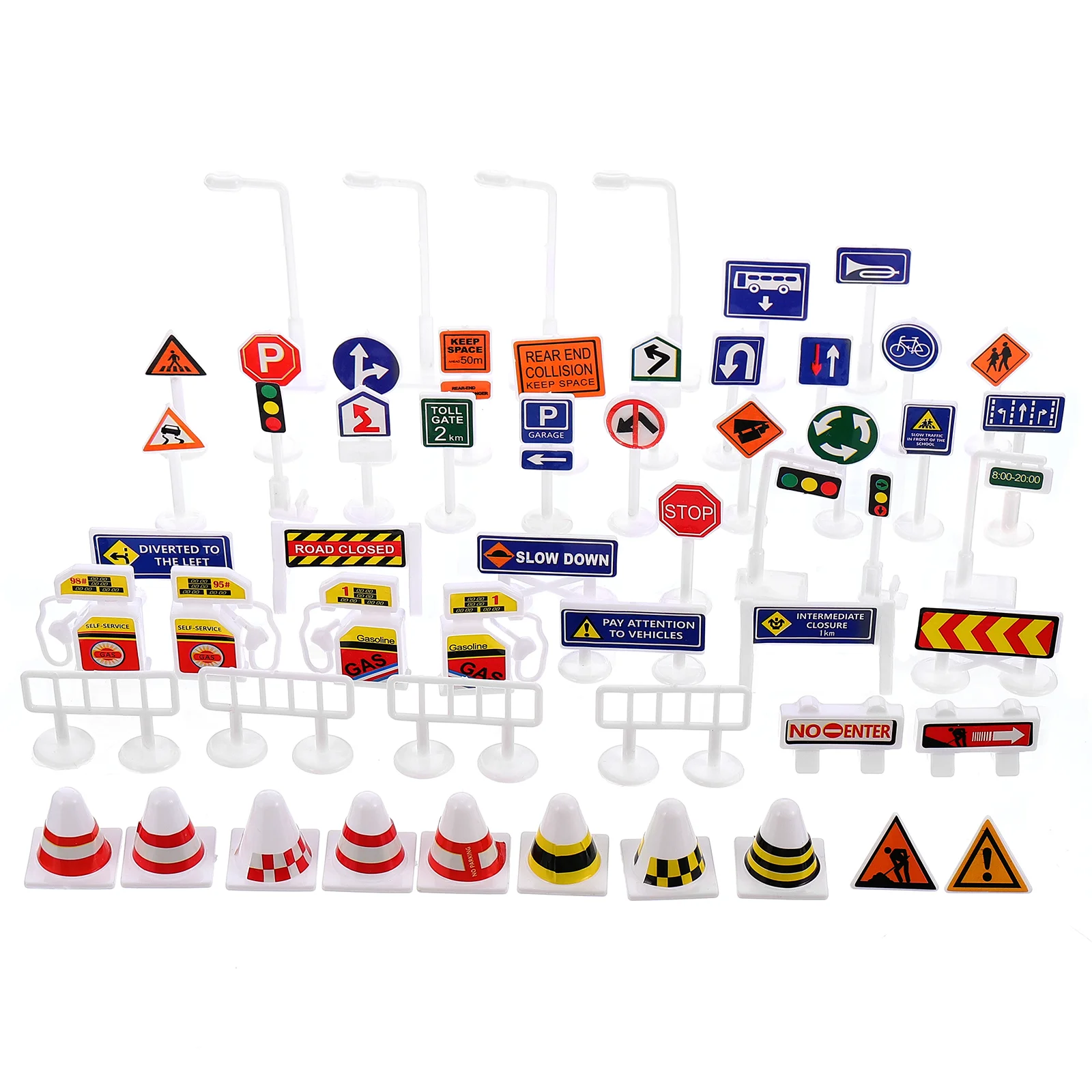 Plan Toys Traffic Signs Set 56Pcs for Children Educational