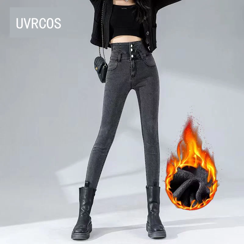 High Quality Winter Women's Leggings Thickening Warm Pants Hight Waist