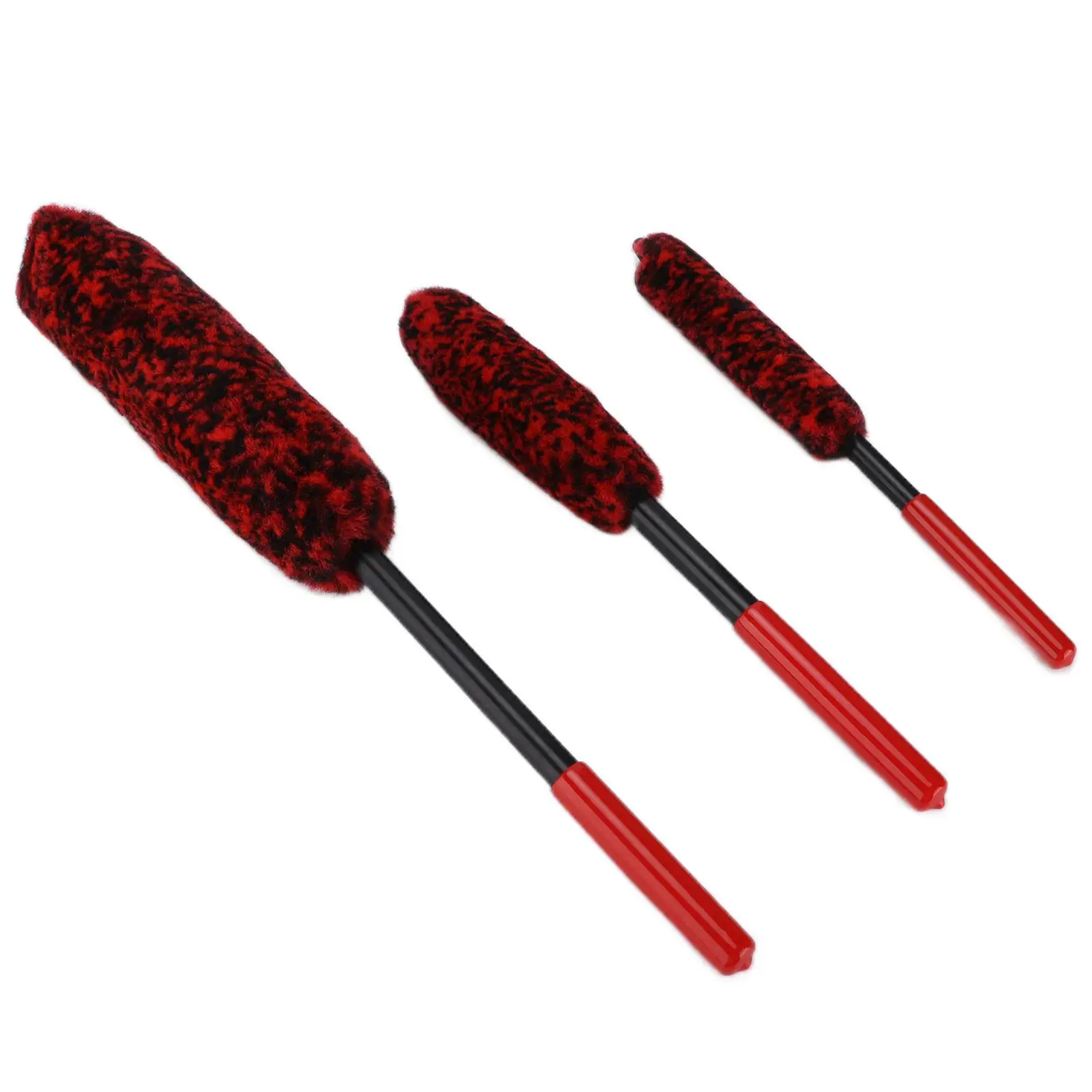 Wheel Hub Cleaner Detailing Brush Soft Dense Microfiber for rims Exhaust Pipes for car Motorcycles Bicycles