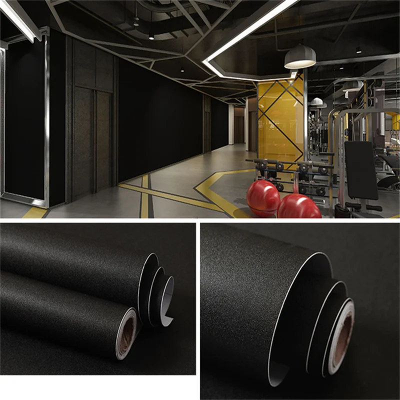 무광 단색 홈데코 필름 - PVC 방수 자가점착 벽지 스티커 롤 (벽 리모델링용)