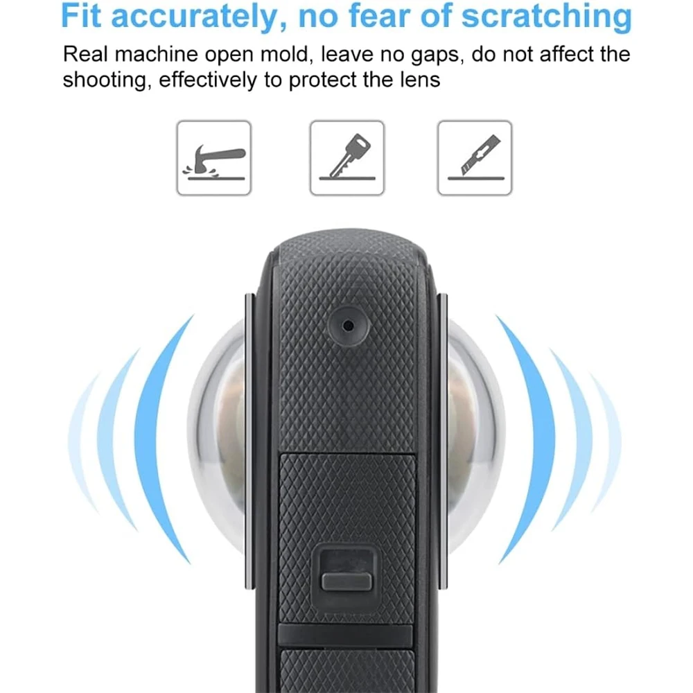 One X2 Lens Guards PC Protective Cover Lens Cap Protector Case for Insta360 One X2 Action Camera Accessories