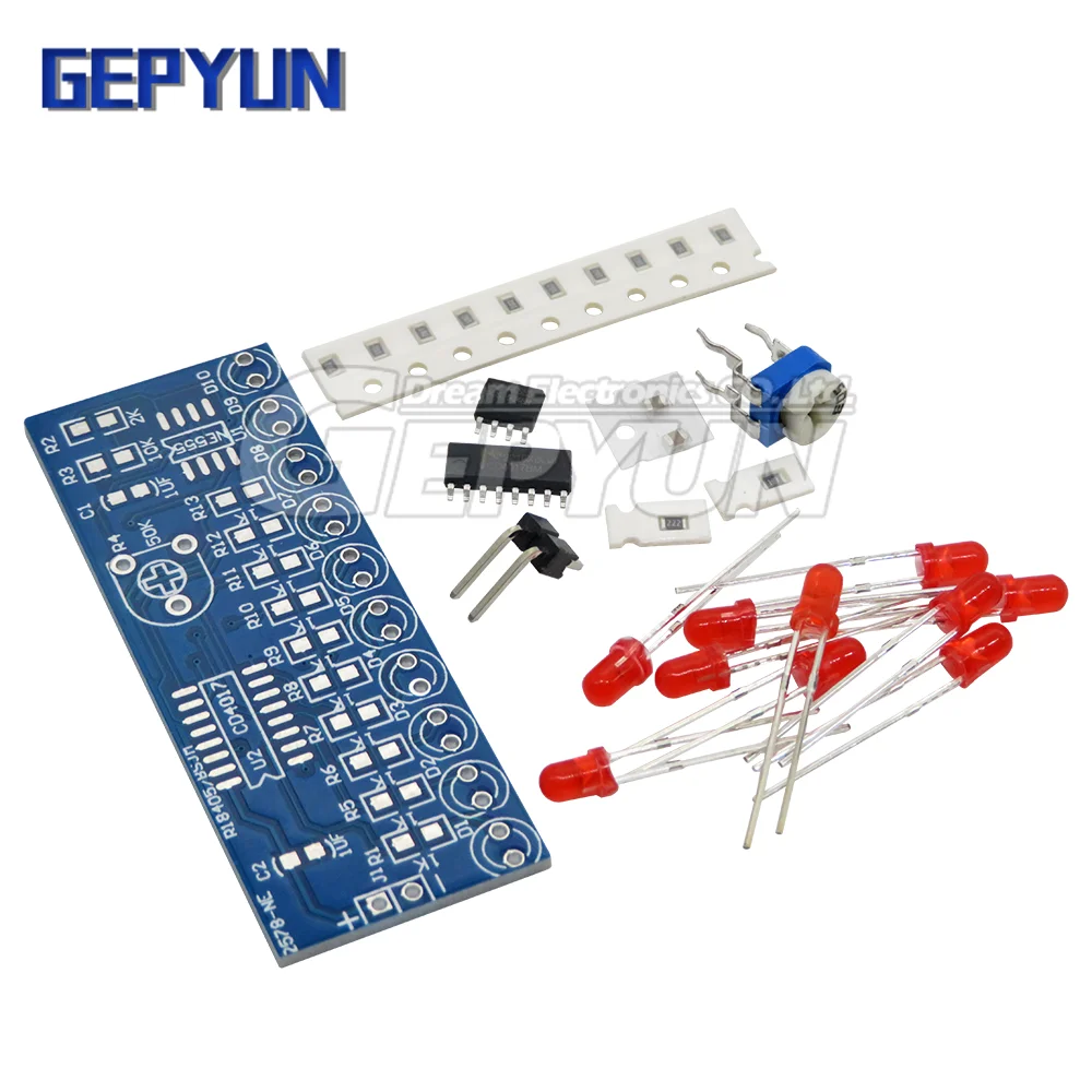 Module LED Effet Flux D'eau - Kit électronique NE555 + CD4017 - 2 Pièces - Tension 2.5-14.5V - Pour Décoration Lumineuse