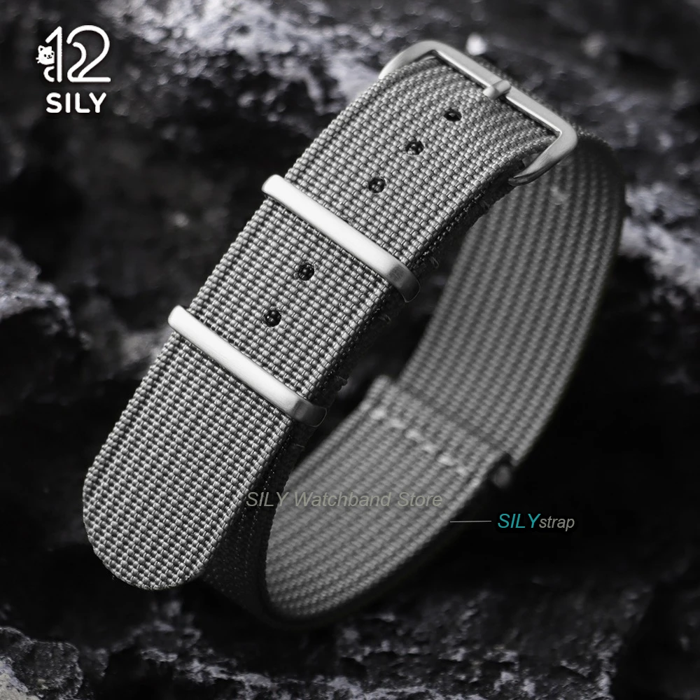 Military Nylon Watch Band - Universal Ribbed Weave Strap
