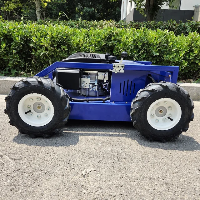 Remote control lawn mower, fully automatic climbing, home use, long battery life, long-lasting garden weed control 4