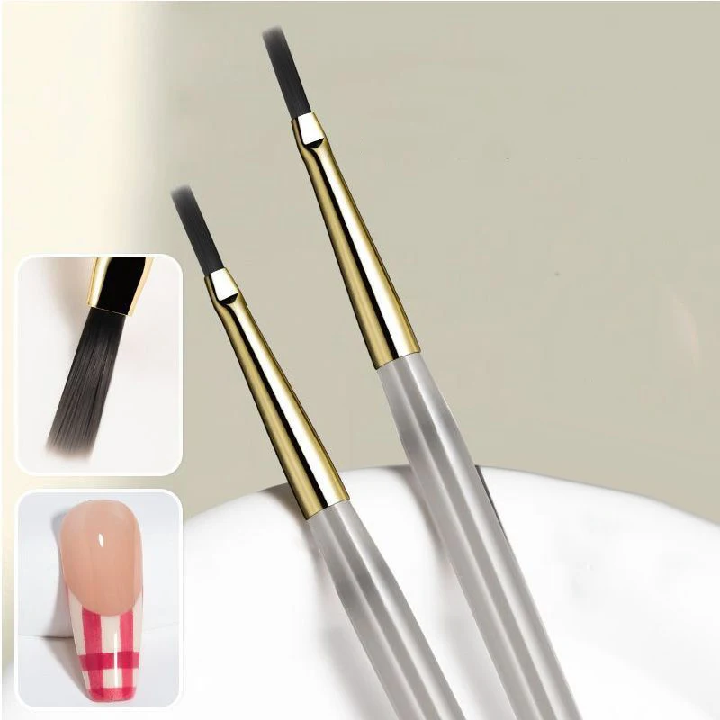 Pennello per Nail Art, Penna per Linee Acriliche, Strisce, Griglie, Fiori, Farfalle, Pennelli per Acquerello, Gel UV, Design Fai-da-Te per Manicure - immagine 3