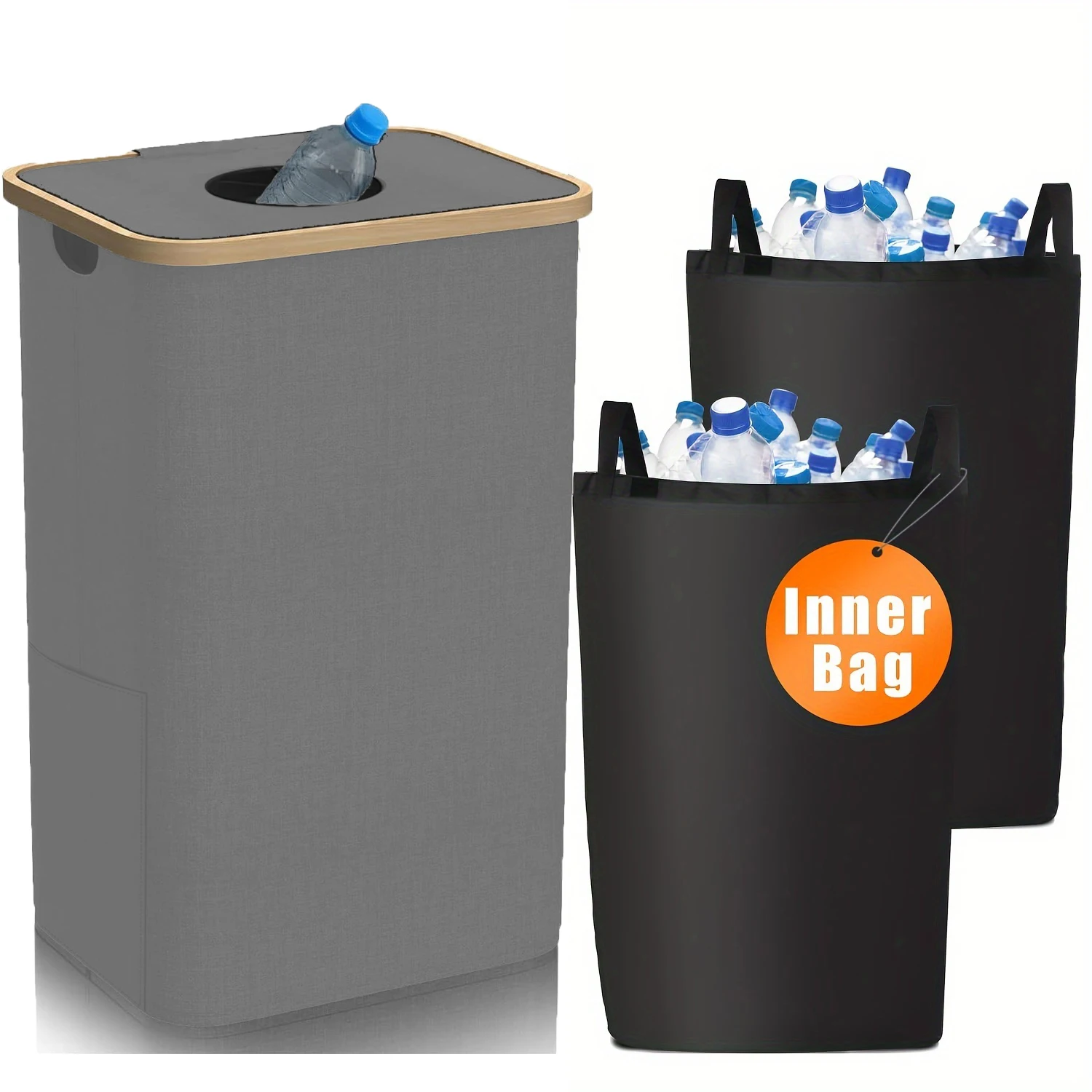 Collapsible Reusable Bottle Organizer & Storage Tote Bag