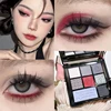 9 Colour Matte Waterproof Eyeshadow Palette Blue Purple Eye Shadow Pigment Smoky Punk Eyeshadow Summer Swimming Cosmetics 2