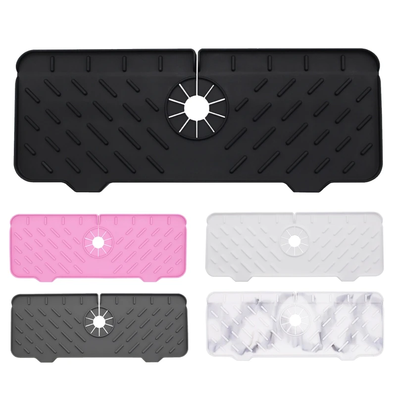 

Drip Protector Splash Countertop for Protection Rubber Drying Pad Easy to Use Gi