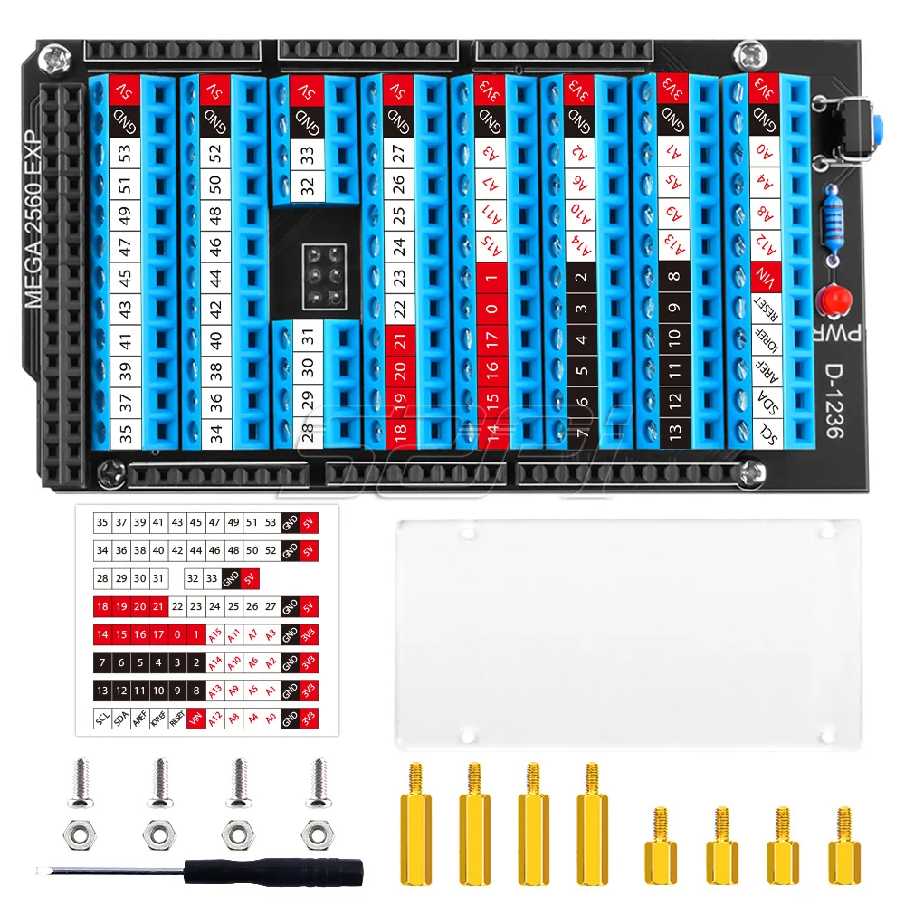2560 r3 arduino chapéu botão de reset e indicador led