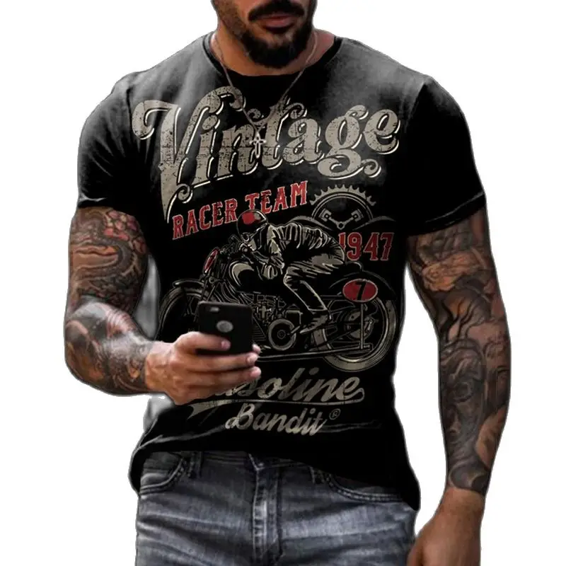 Motorradfahrer Retro - Herren Shirt