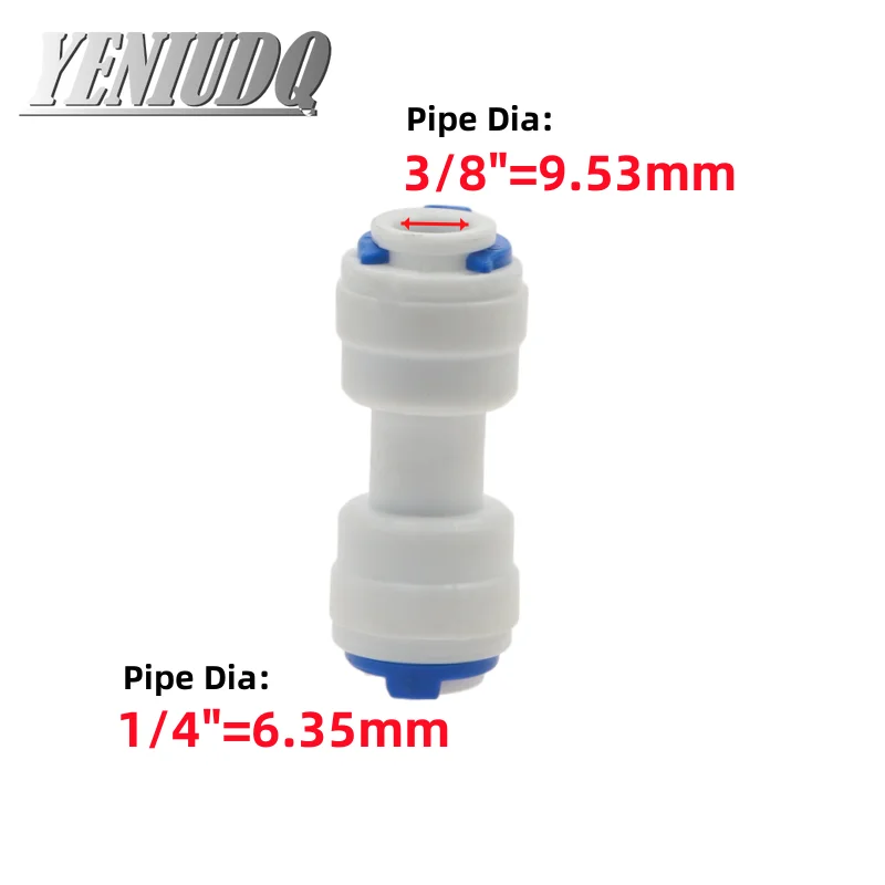 1 stücke RO Wasser Schlauch Anschluss Gerade Ellenbogen T Kreuz 1/4 "3/8" Kupplung Kunststoff Schnell Rohr Fitting umkehrosmose Stecker – Detail 7