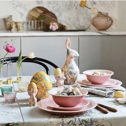 Portauova In Ceramica - Set Di 2 Con Design Coniglio 3D, Ideale Per Colazione, Regalo Pasqua O Natale - Foto 2