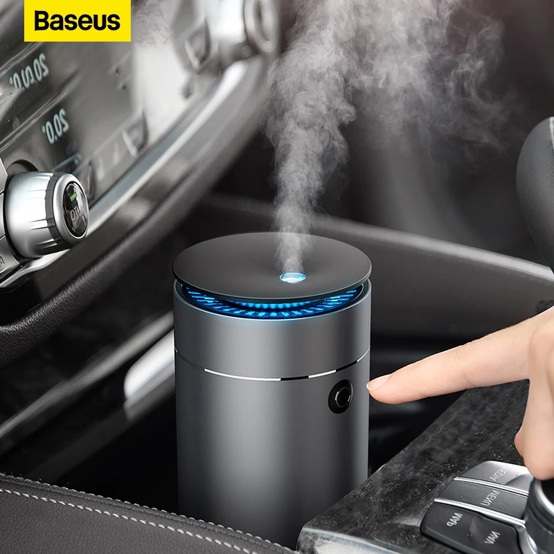 Baseus dyfuzor samochodowy nawilżacz Auto oczyszczacz powietrza Aromo odświeżacz  powietrza z LED Light dla zapach w samochodzie dyfuzor do aromaterapii -  AliExpress