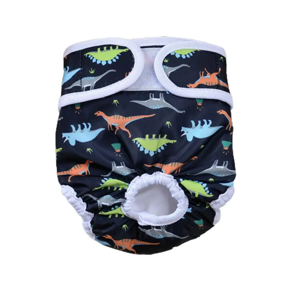 thumbnail image 1 of Pañales para perros machos, cómodos y resistentes al calor, a prueba de fugas, con patrón de dibujos animados para perras, lavables para períodos menstruales, 1 of 5