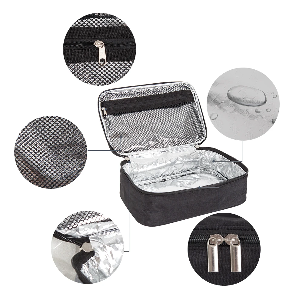 Lunch Bag Reusable Waterproof Oxford Insulated Mini Lunchbox Thermal Food Containers Portable Cooler Bags For Student Boys Girls 3