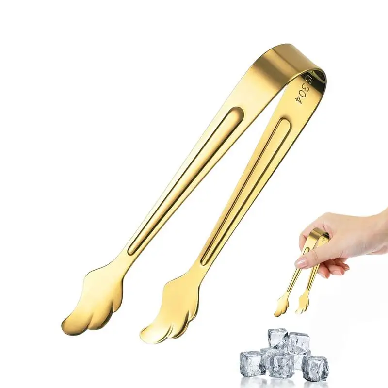 

Ice Tong Stainless Steel Kitchen Tool Stainless Steel Tongs For Barbecue Party Bar BBQ Clip Bread Food Ice Clamp Hot Sale 2023