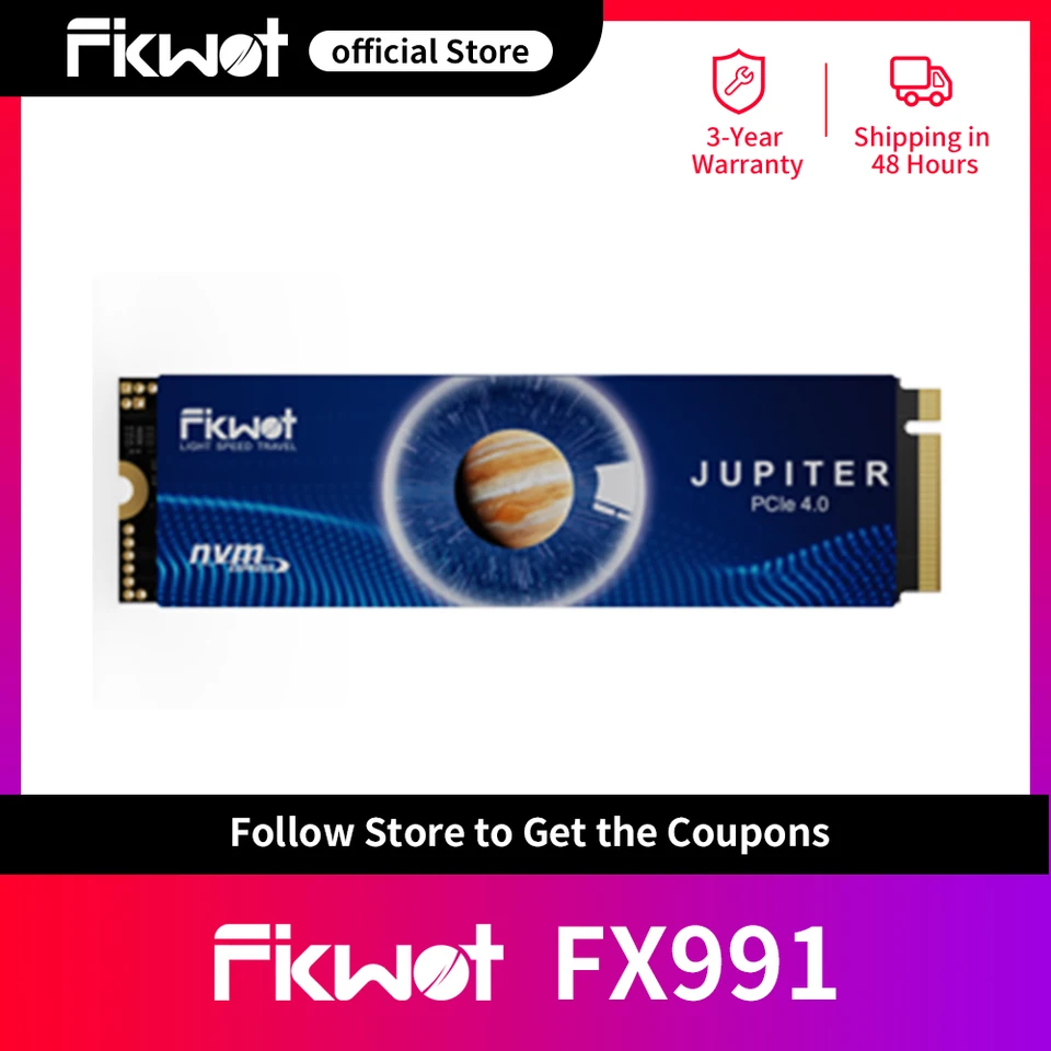 Fikwot FX991 M.2 SSD PCIe4.0x4 7300MB/s 1TB 2TB 4TB M2 2280 SSD 3D