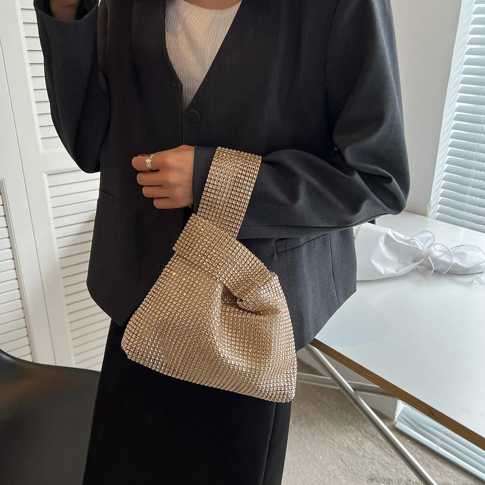 Polyester Glitter Clutch Evening Bag for Women