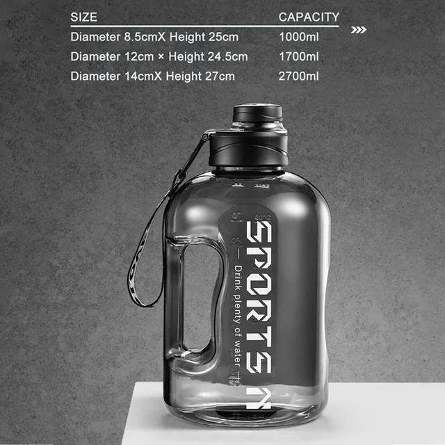 Large Capacity 2 Liter Water Bottle Sports Gym Water Kettle for Camping Travel BPA Free Drinking Bottles 6