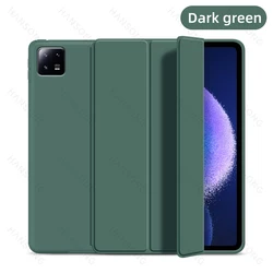 Universal Flip Stand PU Protective Tablet Cover for Redmi Pad 10.61 inch (Dark green)
