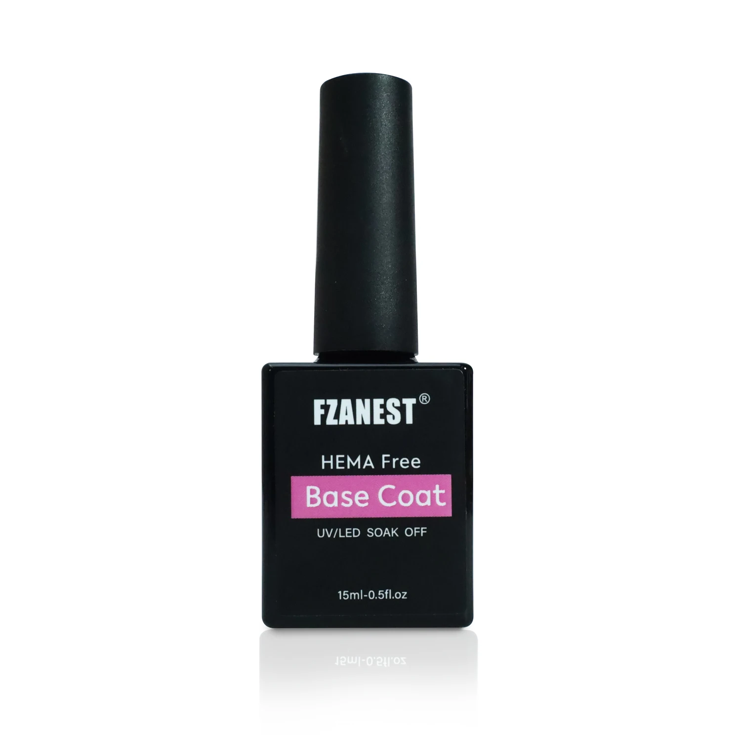 FZANEST HEMA TPO free High Durability Strong Top and Base Coat Set Shiny Crystal NO Wipe High Shine Gel Nail Polish