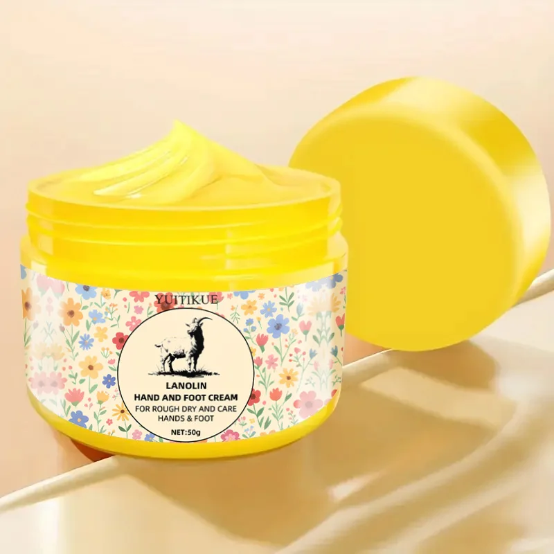 50g Lanolin Foot Cream - Suitable for chapped soles and heels, firms and moisturizes the skin, locks in moisture, leaves the ski