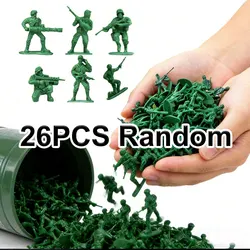 Green Military Tactical Soldier Miniatures - 26 - Piece Set for Collectors and Diorama Displays (26PCS)
