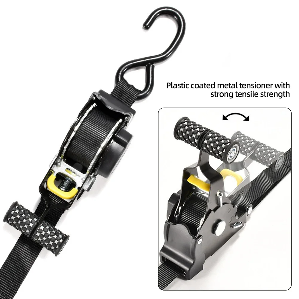 Auto Straps For Cargo Tape Retractable Belts For Load Luggage Strap Ratchet Tensioner Belt Motorcycles Ratchet Strap Car