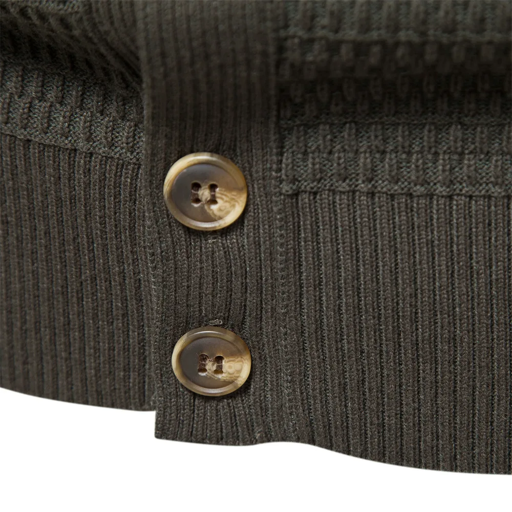 Knitted Men Cardigan High Quality Long Sleeve Sweater Button Autumn Winter Jacket Korean Fashion Designer Outerwear Cardigans