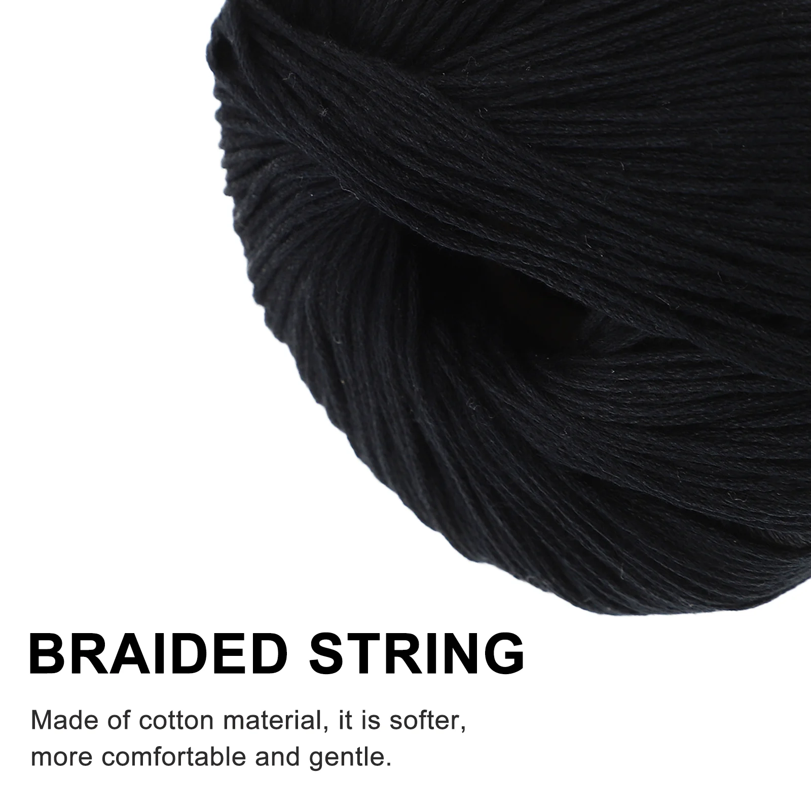 Jute Twine Wool Yarn Cotton Knitting Thread Black Crochet String Cords Quilting Embroidery Threads Diy Crochet Cotton Yarn Roll 4