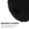 Jute Twine Wool Yarn Cotton Knitting Thread Black Crochet String Cords Quilting Embroidery Threads Diy Crochet Cotton Yarn Roll 4