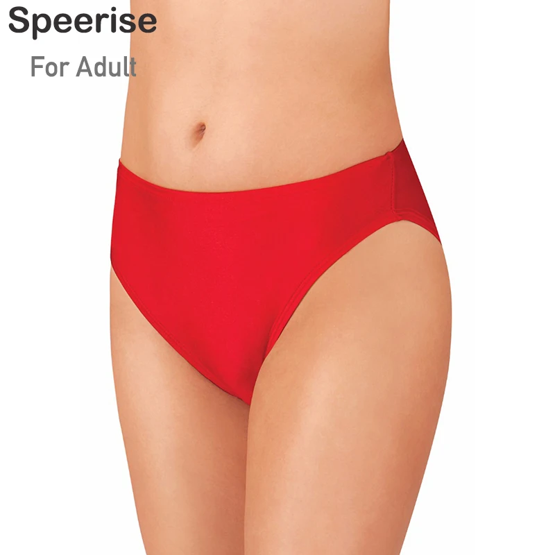 Speersie Adult Women Safety Underpants Shorts Black Jazz Spandex Briefs Dance Knickers Ballet Workout Gymnastics Bottom High Cut