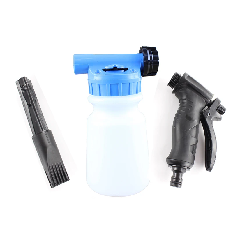 Low Pressure Carwash Foam Gun Foam Cannon Snow Foam Lance Foam Nozzle Water  Hose Foam Gun 1L Bottle - AliExpress