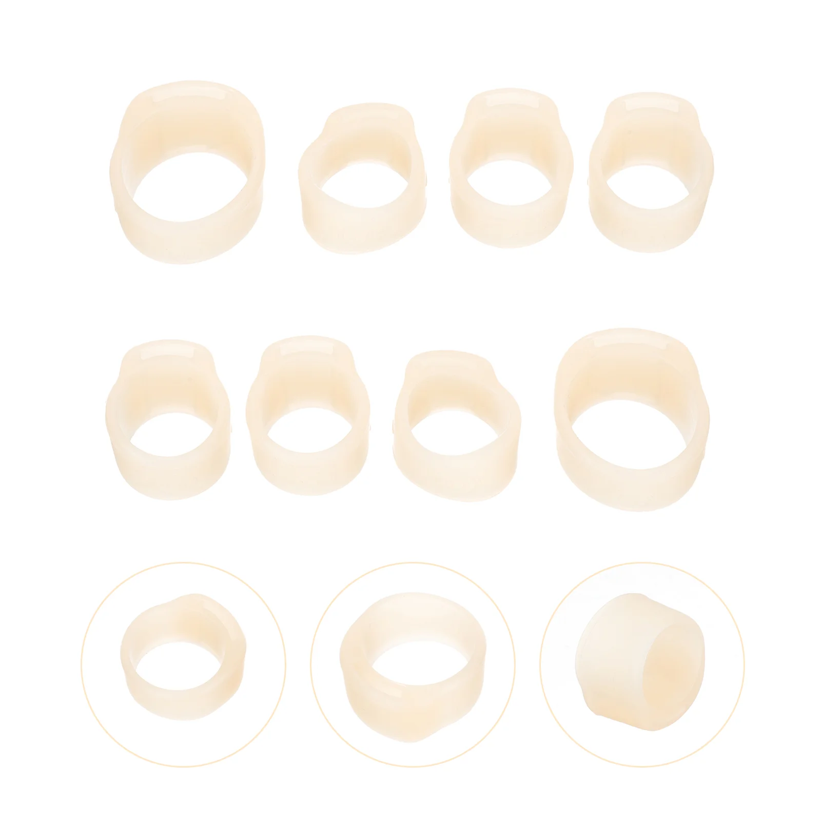 

Musical Instruments Nail Picks Silicone Cover Kit Protection Covers for Guzheng