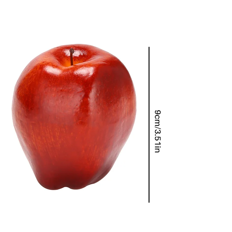 

12 Pcs Fake Fruit Apples Artificial Apples Lifelike Simulation Red Apples Home House Decor for Still Life Kitchen Decor