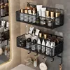 Wall Mounted Metal Wire Storage Organizer Baskets, Rectangular Display Hanging Basket, Countertop Bathroom Accessories Holder 2