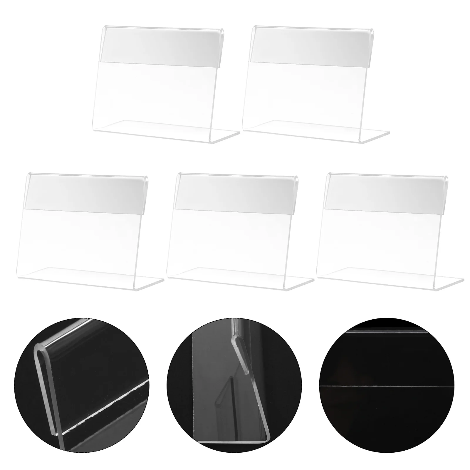 Acrylic Stands Place Card Holders Table Number Stands Desktop Clear Card Display Stand Transparent Acrylic Sign Holders
